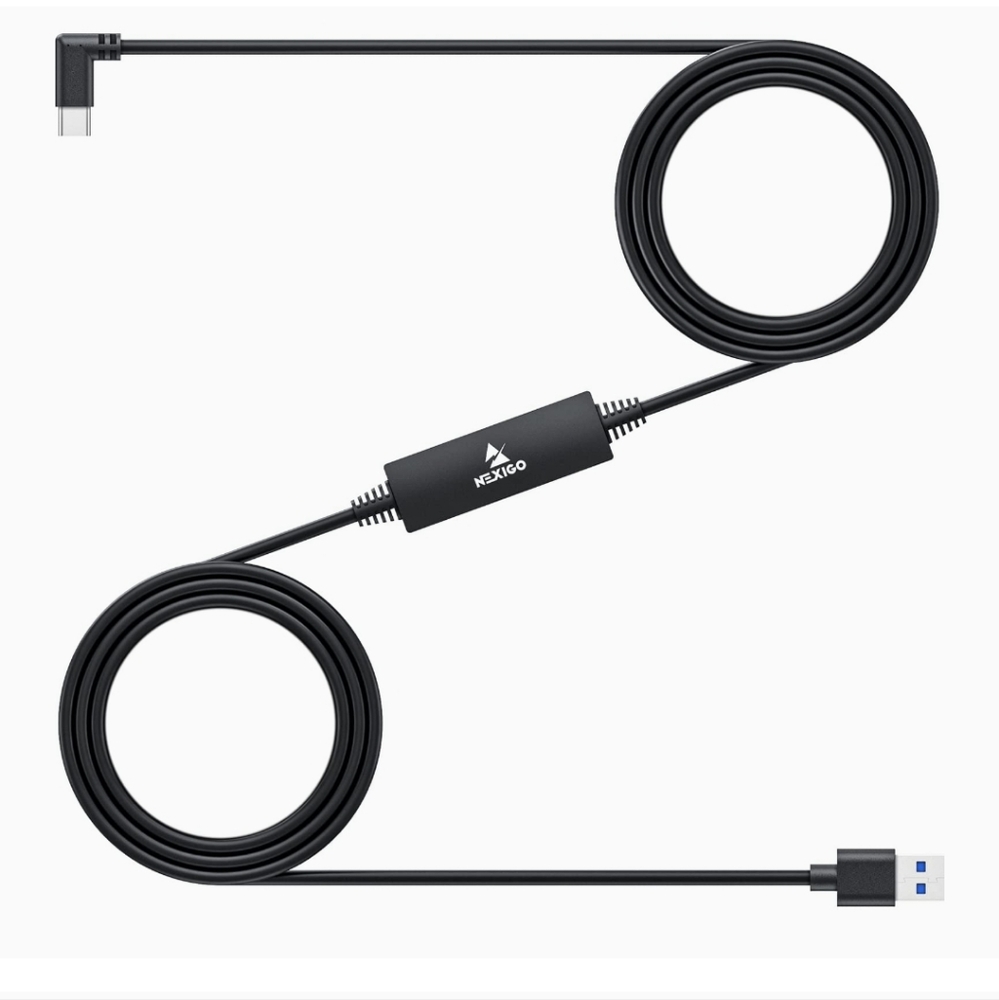 NexiGo Enhanced 16FT Link Cable with Signal Amplifier, USB 3.2 Gen1 Type C to A